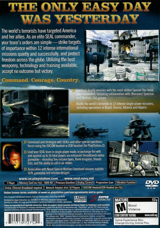 SOCOM II: U.S. Navy SEALs - PlayStation 2