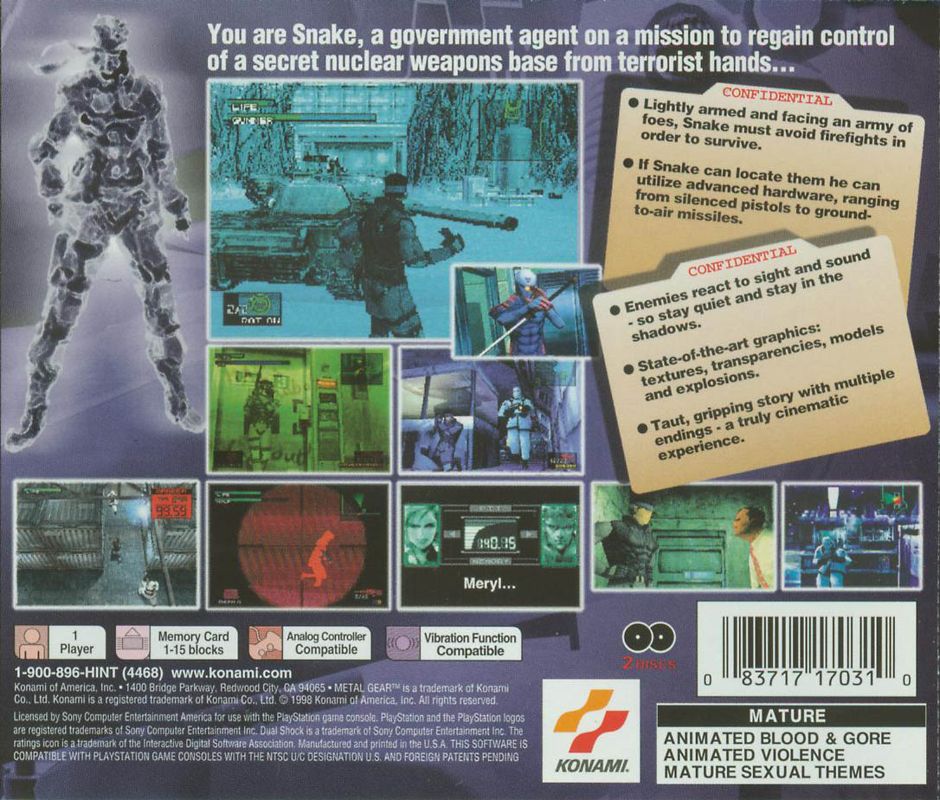 Metal Gear Solid - PlayStation