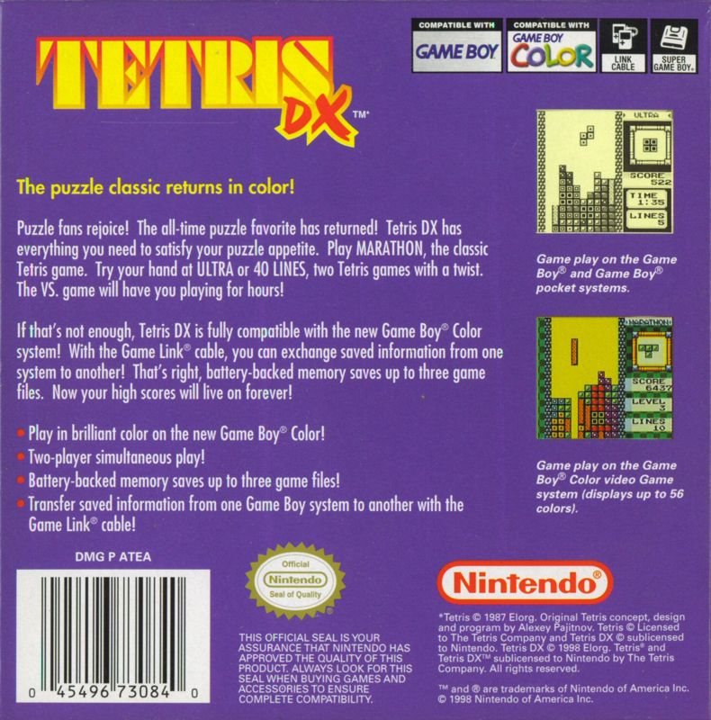 Tetris DX - Game Boy Color