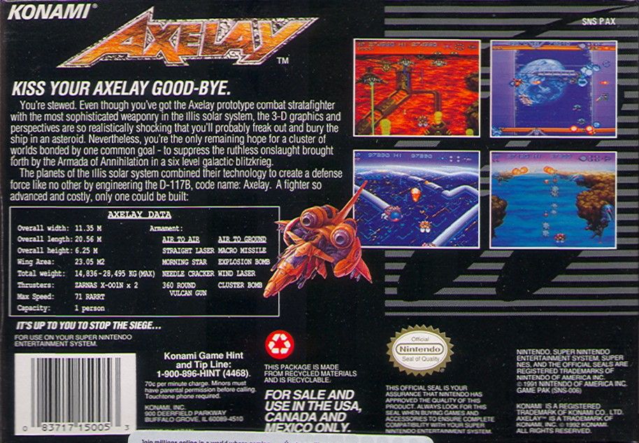 Axelay - Super Nintendo