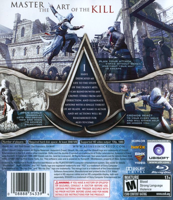 Assassin's Creed - PlayStation 3