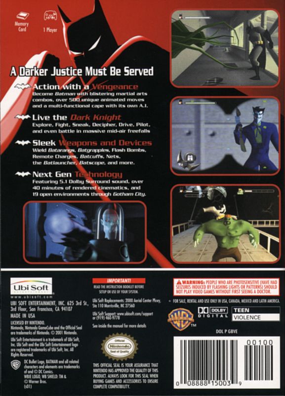 Batman: Vengeance - GameCube