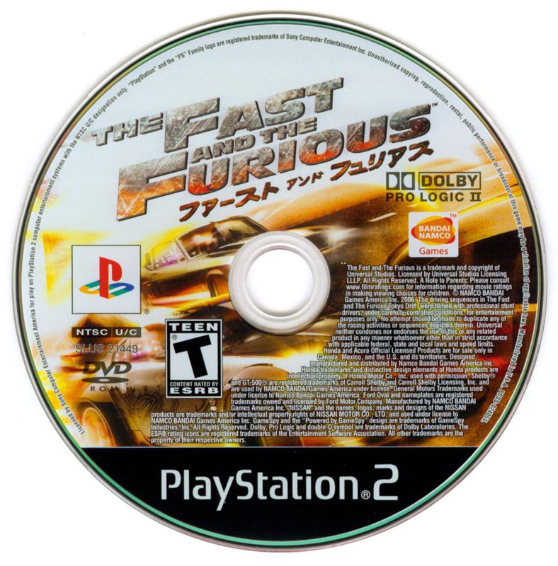 The Fast and the Furious - PlayStation 2