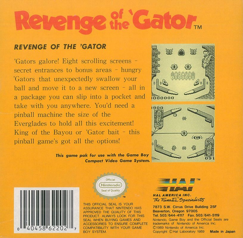 Revenge of the 'Gator - Game Boy