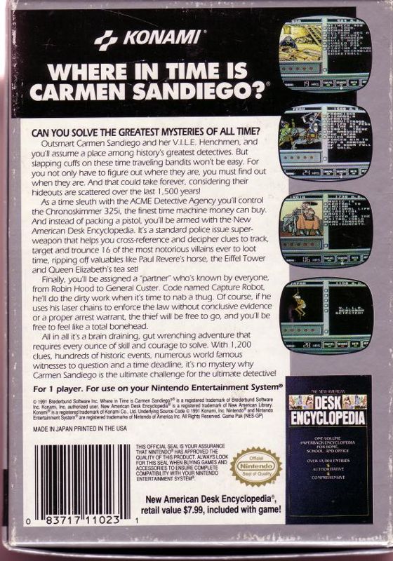 Where in Time is Carmen Sandiego? - NES