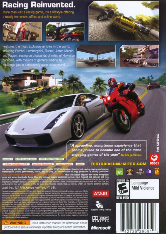 Test Drive Unlimited - Xbox 360