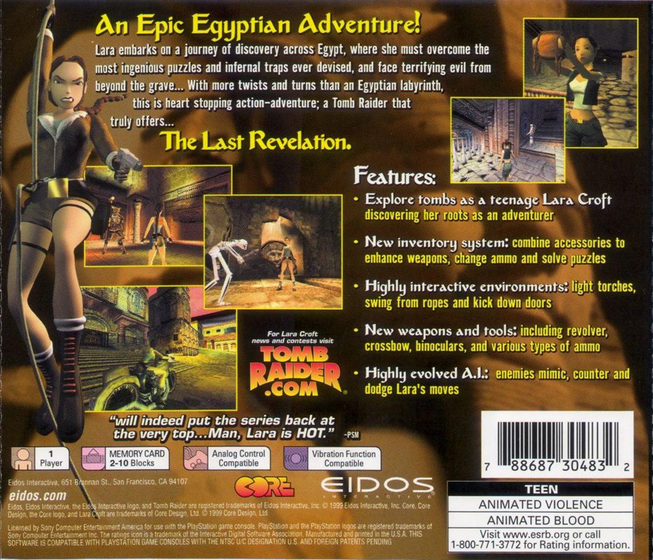 Tomb Raider: The Last Revelation - PlayStation