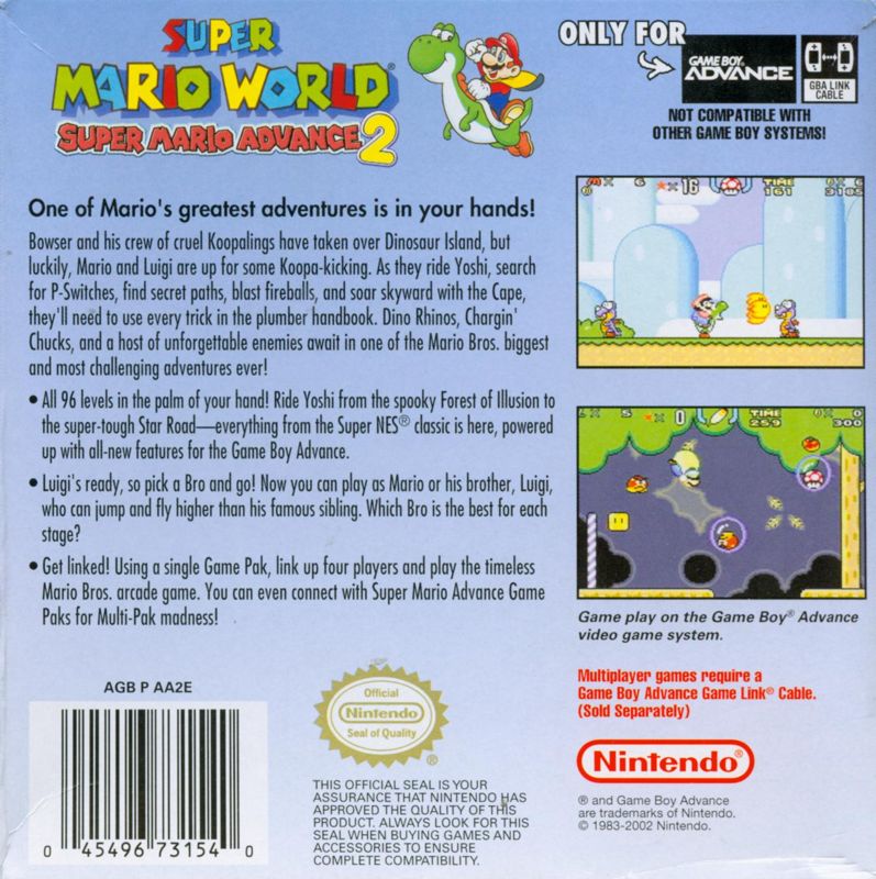 Super Mario World: Super Mario Advance 2 - Game Boy Advance