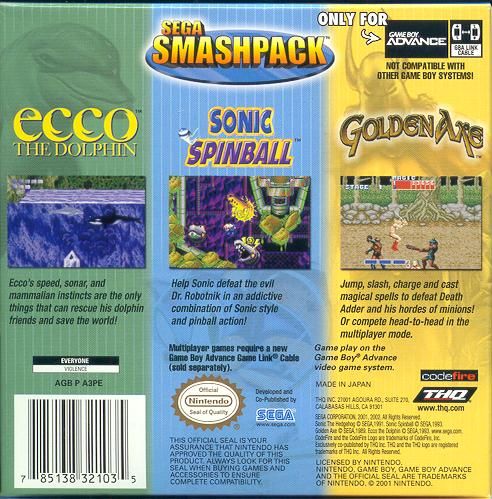 SEGA Smashpack - Game Boy Advance