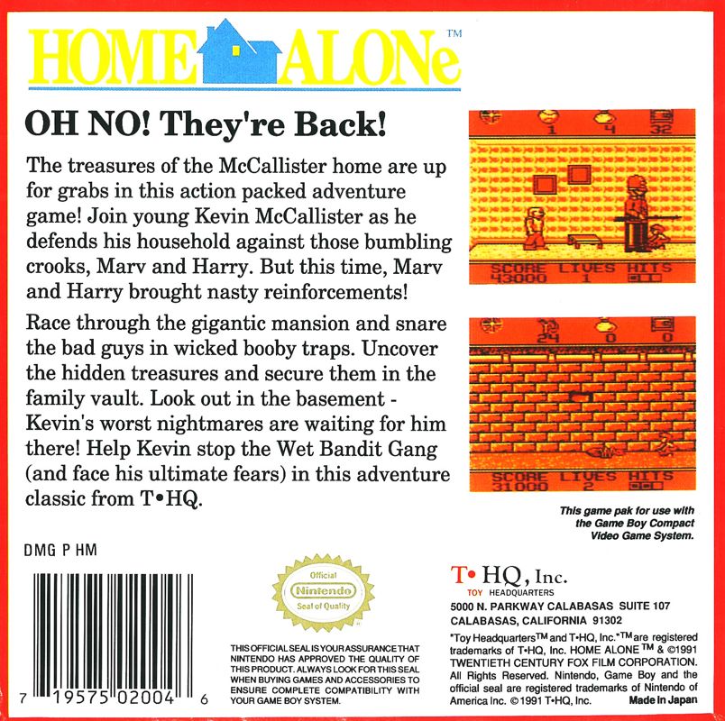 Home Alone - Game Boy
