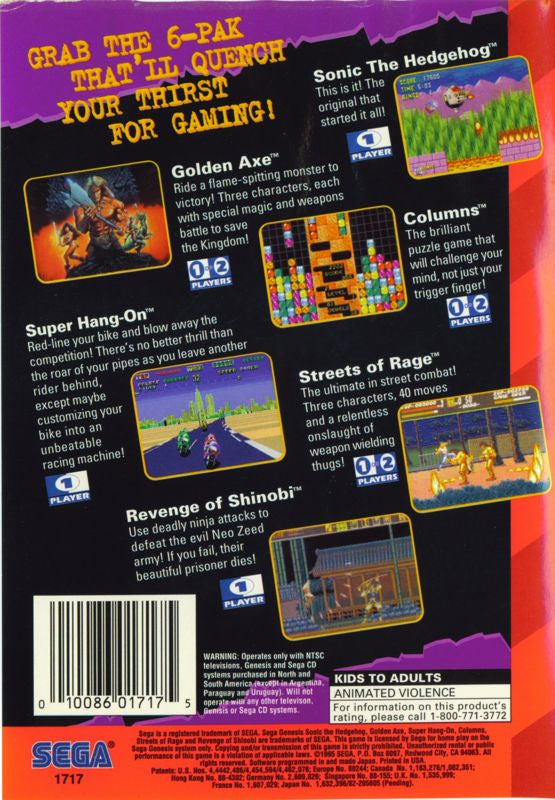 6-PAK - SEGA Genesis