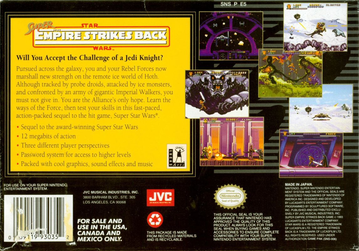 Super Star Wars: The Empire Strikes Back - Super Nintendo
