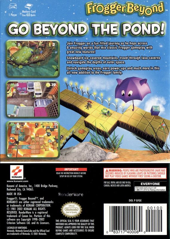 Frogger Beyond - GameCube