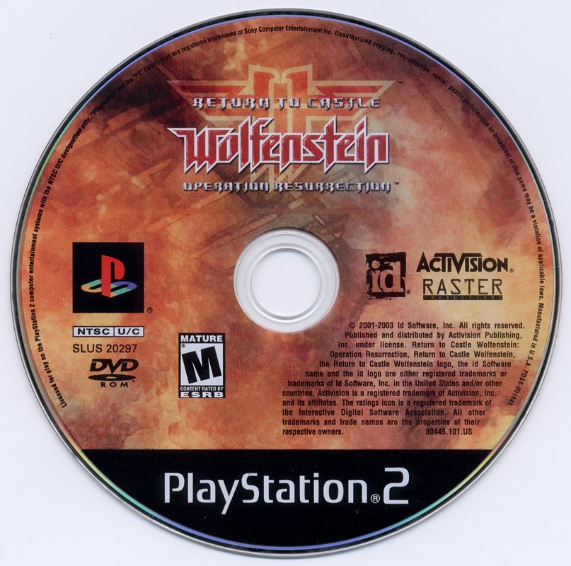 Return to Castle Wolfenstein: Operation Resurrection - PlayStation 2