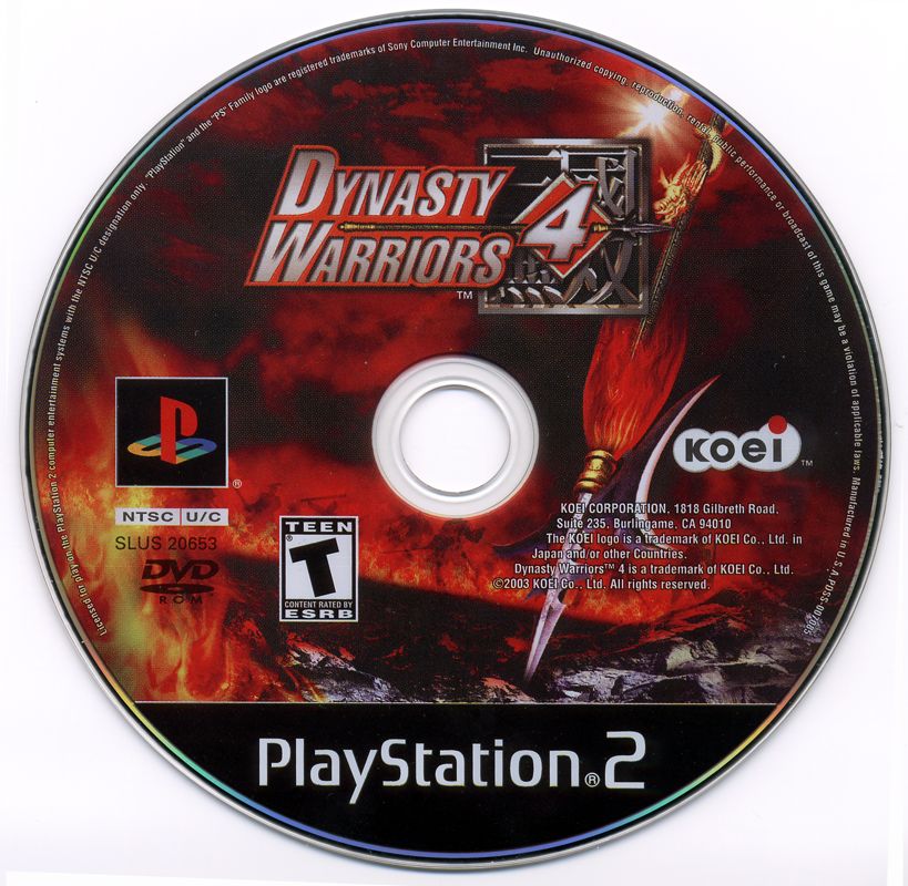 Dynasty Warriors 4 - PlayStation 2