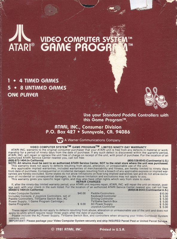 Night Driver - Atari 2600