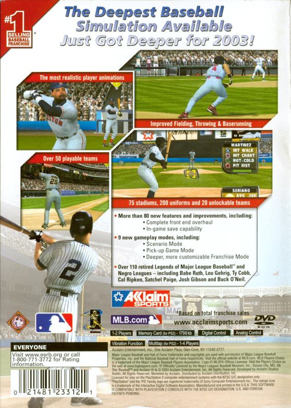 All-Star Baseball 2004 - PlayStation 2