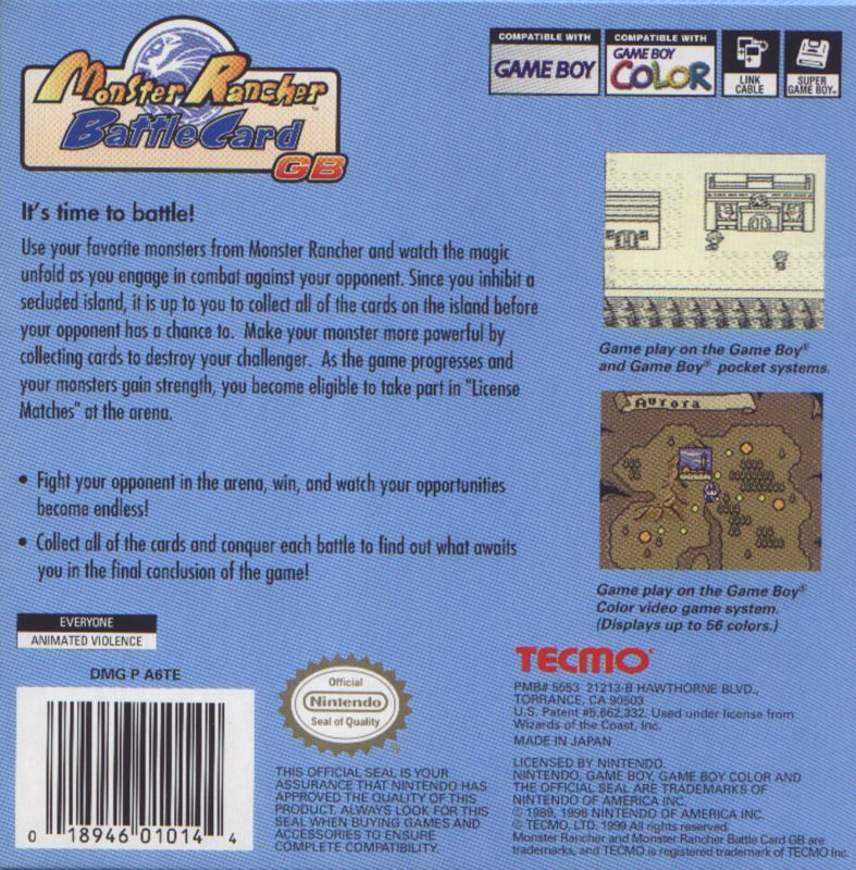 Monster Rancher Battle Card GB - Game Boy Color