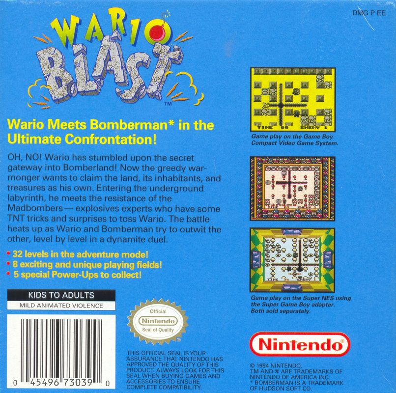 Wario Blast featuring Bomberman! - Game Boy