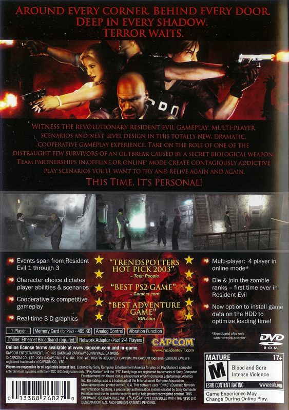 Resident Evil: Outbreak - PlayStation 2