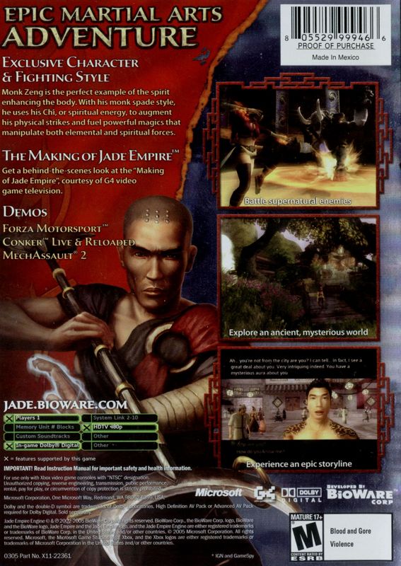 Jade Empire (Limited Edition) - Xbox