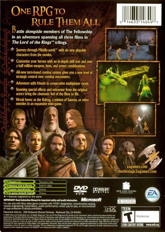 Lord of the Rings: The Third Age - Xbox