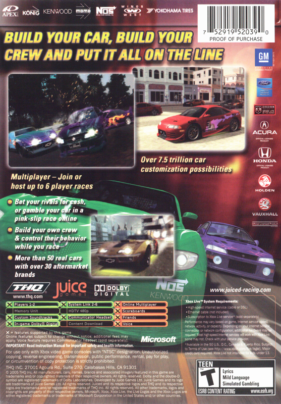 Juiced - Xbox