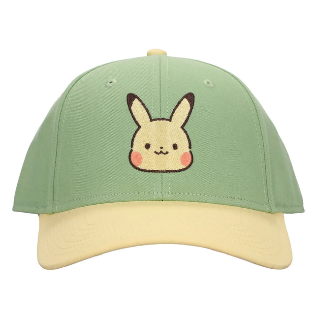 Pokemon Chibi Pikachu Green Snapback Hat