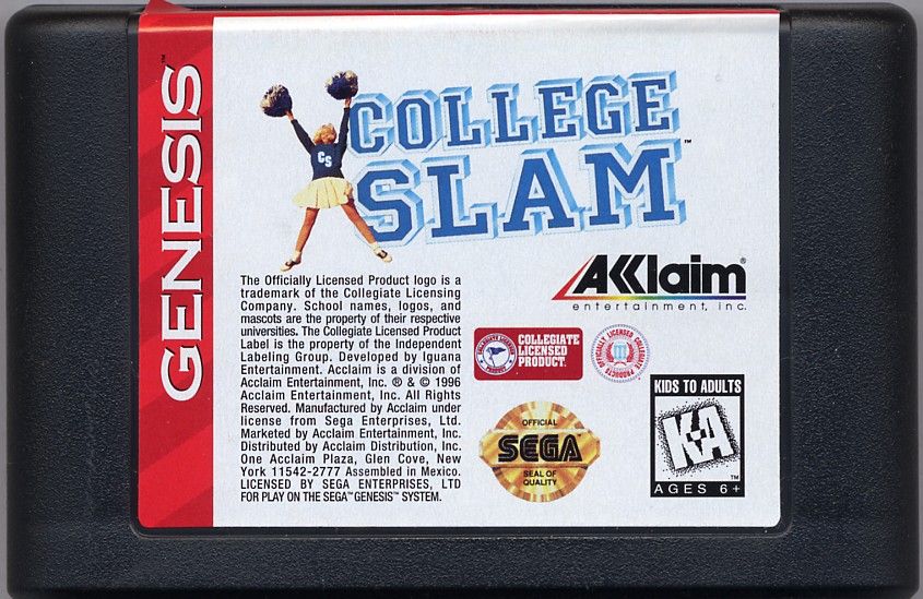 College Slam - SEGA Genesis