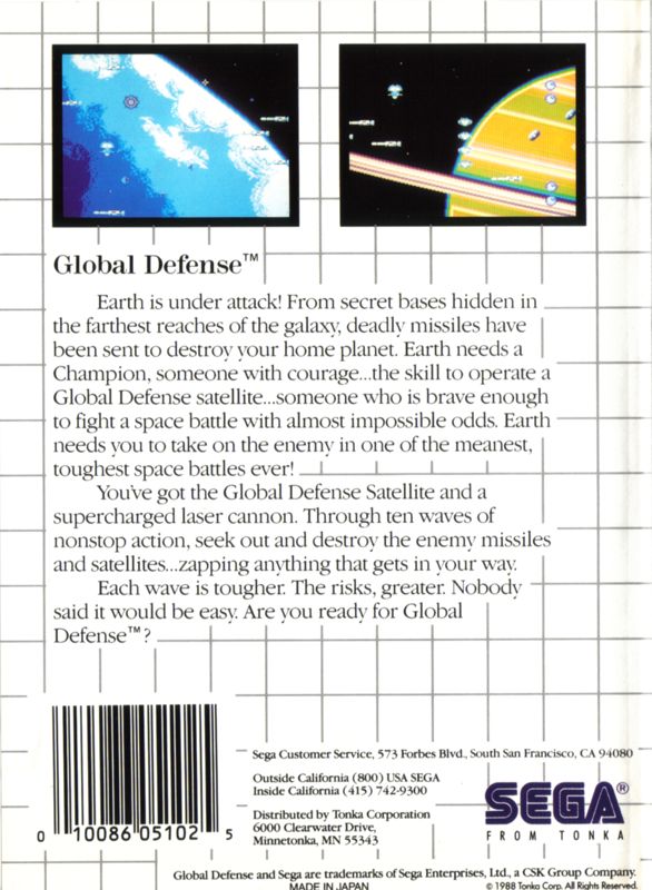 Global Defense - SEGA Master System