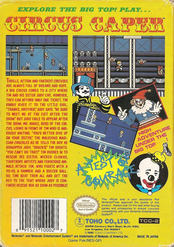Circus Caper - NES