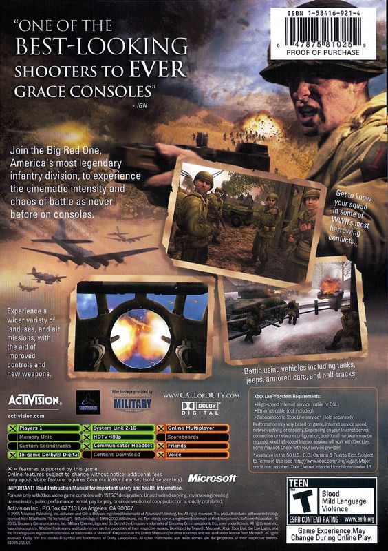 Call of Duty 2: Big Red One - Xbox
