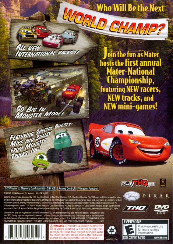 Disney•Pixar Cars: Mater-National Championship - PlayStation 2