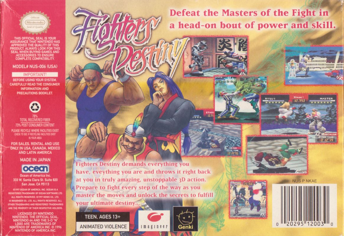 Fighters Destiny - Nintendo 64