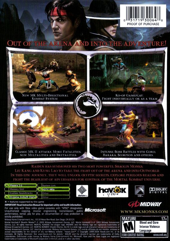 Mortal Kombat: Shaolin Monks - Xbox