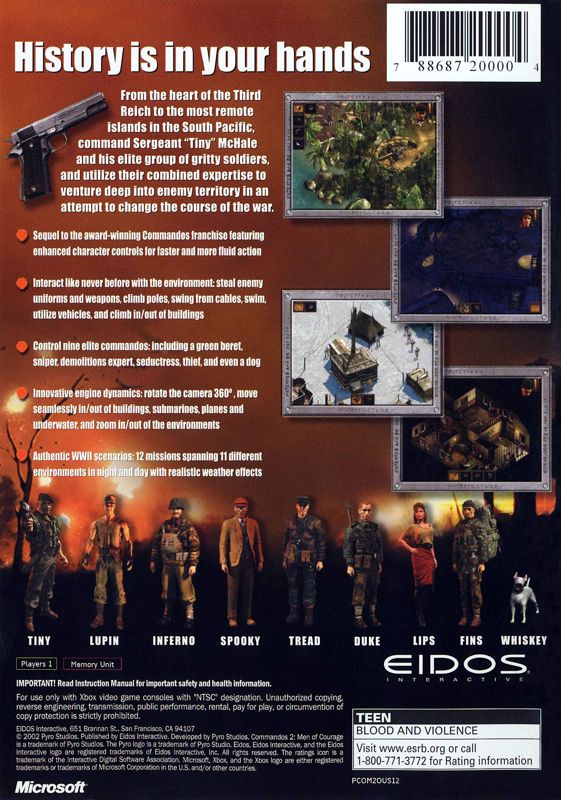 Commandos 2: Men of Courage - Xbox
