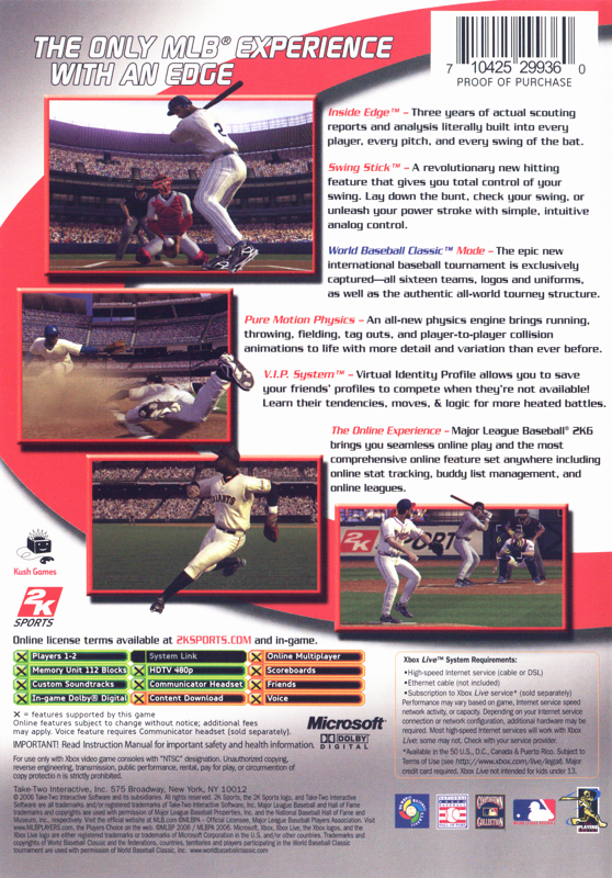 Major League Baseball 2K6 - Xbox