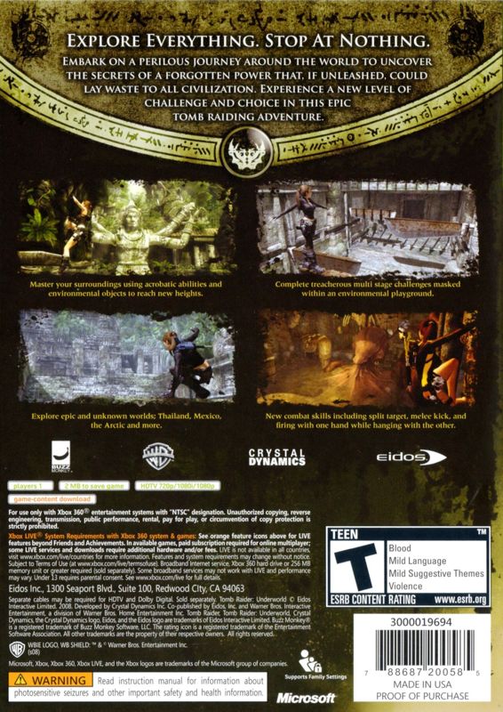 Tomb Raider: Underworld - Xbox 360