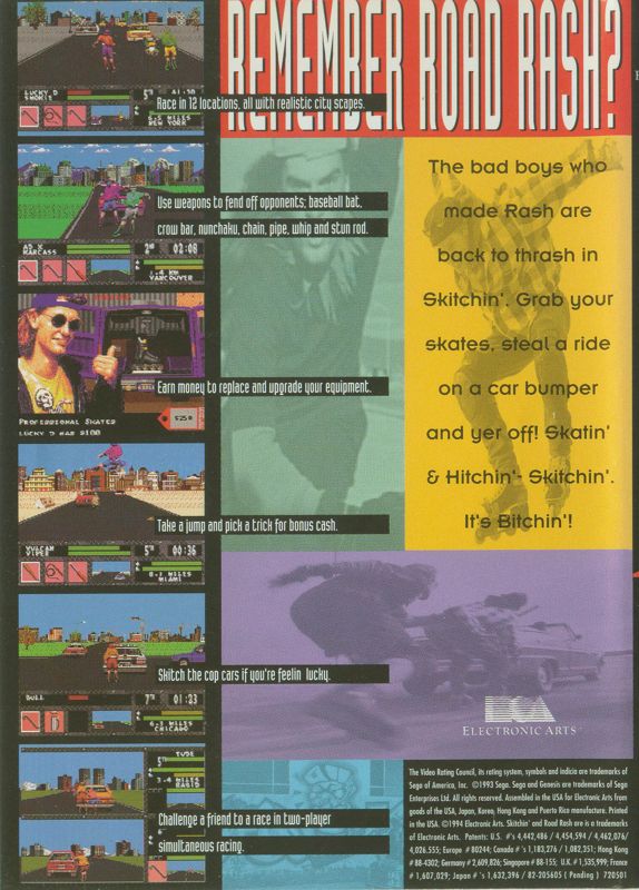 Skitchin' - SEGA Genesis