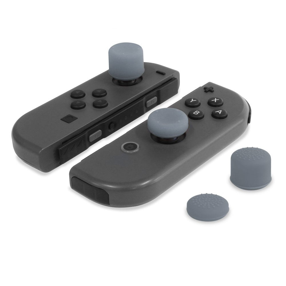 Silicone Thumb Grips for Joy-Con (Neo Gray, 8-Pack)