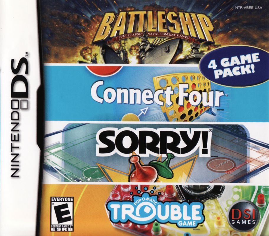 Battleship / Connect Four / Sorry / Trouble - Nintendo DS