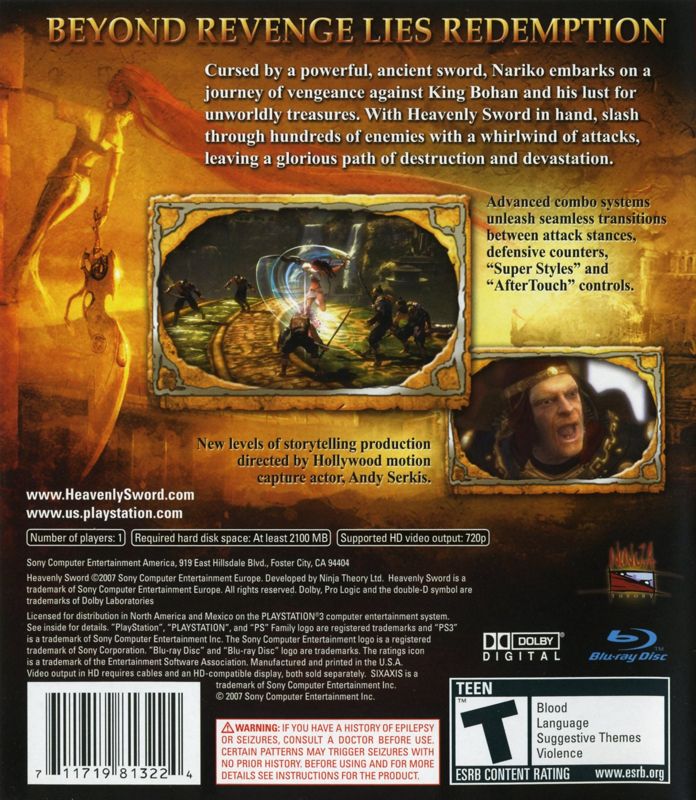 Heavenly Sword - PlayStation 3