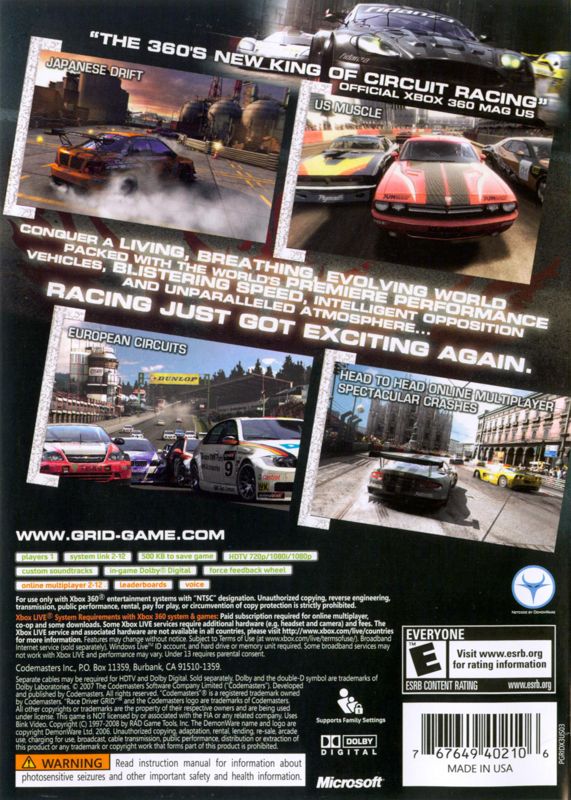 Grid - Xbox 360