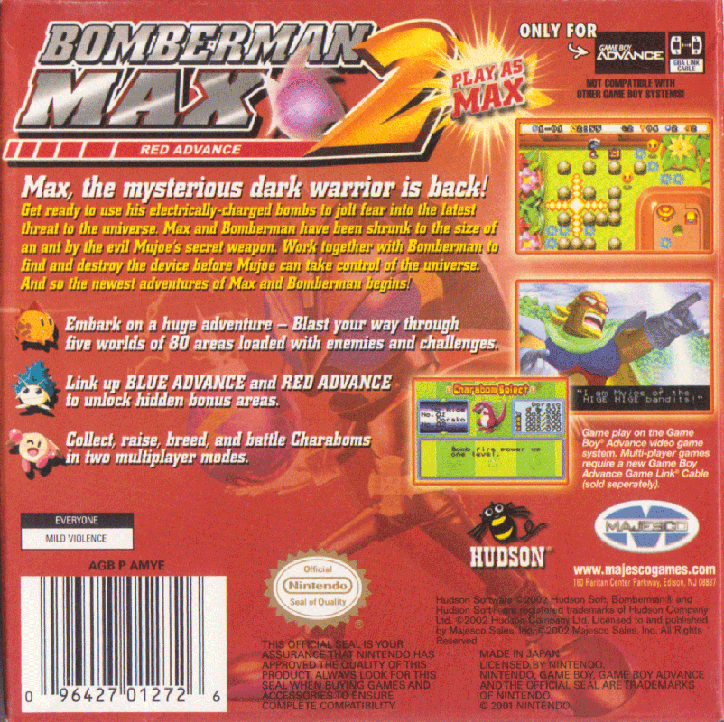 Bomberman Max 2: Red Advance - Game Boy Advance