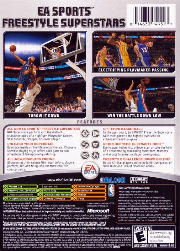 NBA Live 06 - Xbox