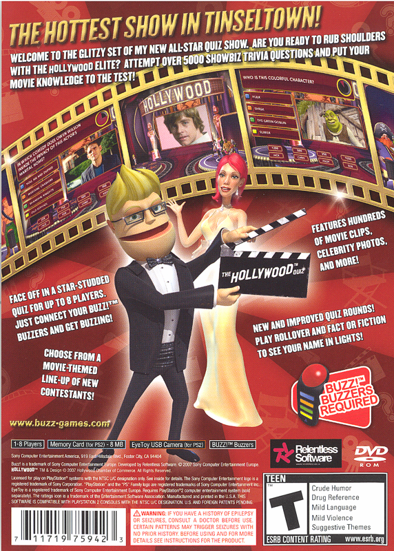 Buzz! The Hollywood Quiz - PlayStation 2