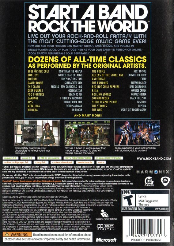 Rock Band - Xbox 360
