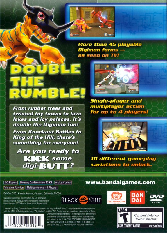 Digimon Rumble Arena 2 - PlayStation 2