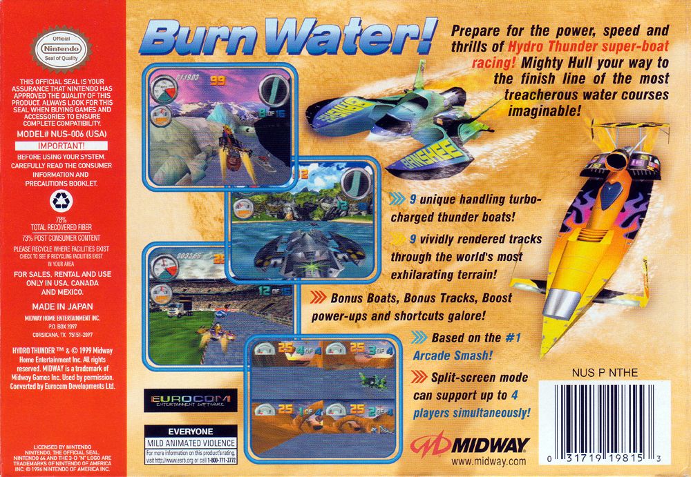 Hydro Thunder - Nintendo 64