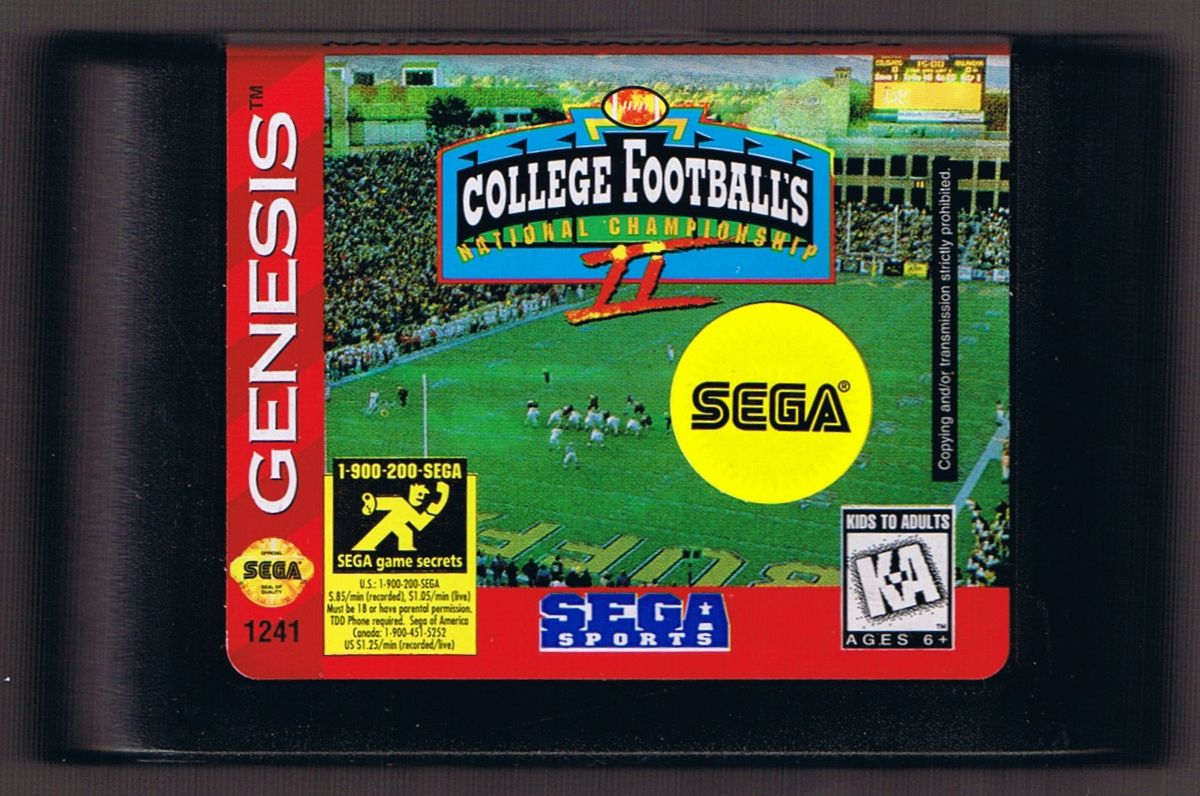 College Football's National Championship II - SEGA Genesis